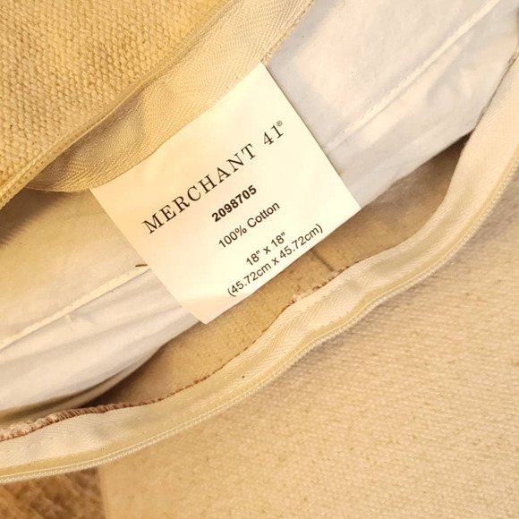 Merchant 41 pillow cover Southwestern Triangle Rust Brown Cotton NIP Set of (2) - Picture 6 of 6